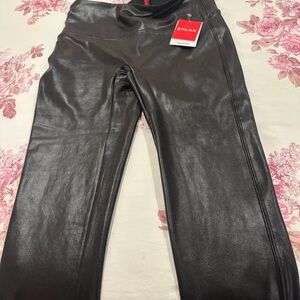 SPANX Shiny Black Leggings